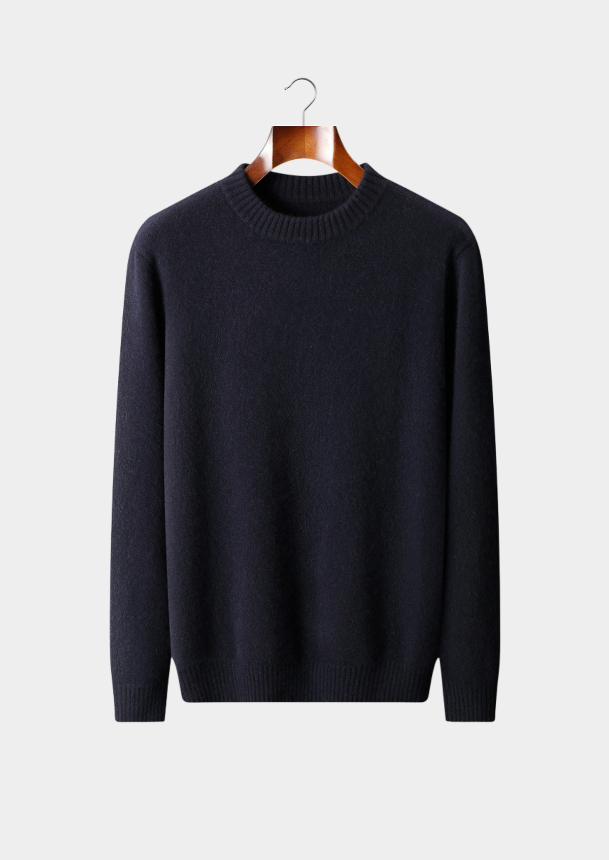 Pure Cashmere Navy Blue Essential Crewneck | Apuro