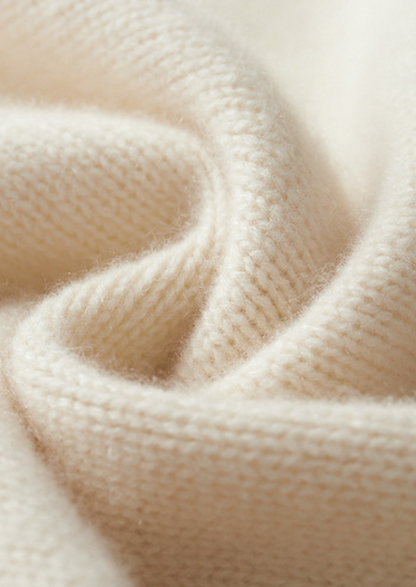 Pure Cashmere Ivory Essential Rollneck | Apuro