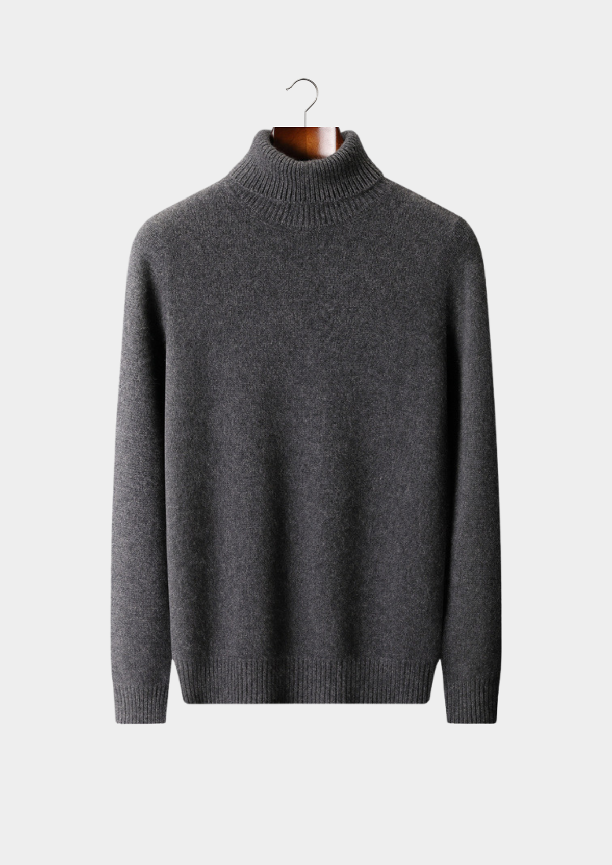 Pure Cashmere Dark Gray Essential Rollneck | Apuro