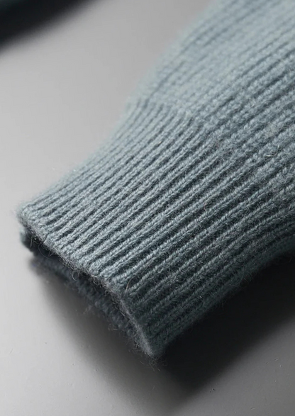 Premium Cashmere Ribbed Cardigan | Apuro
