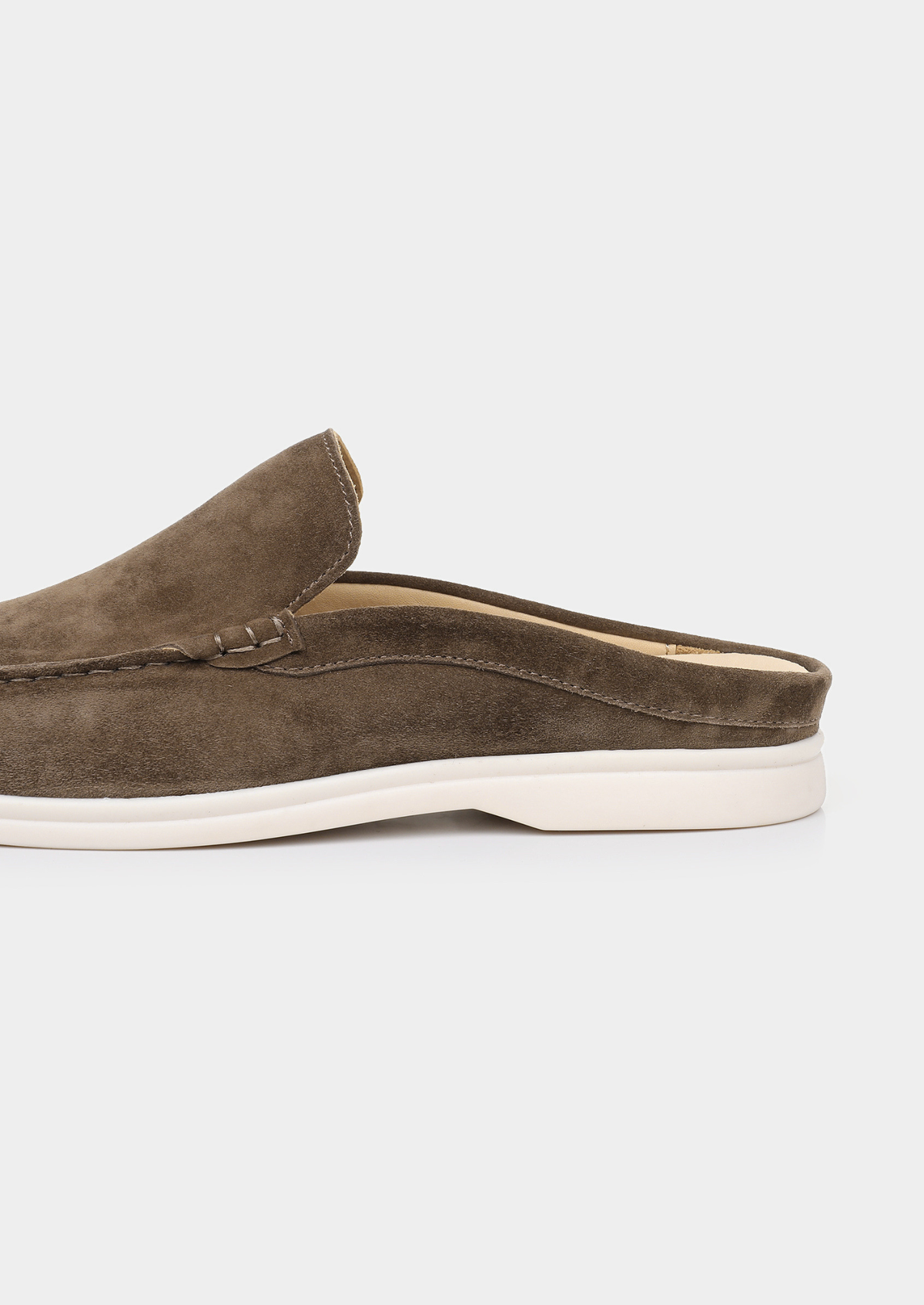 Olive Marina Suede Slipper | Apuro