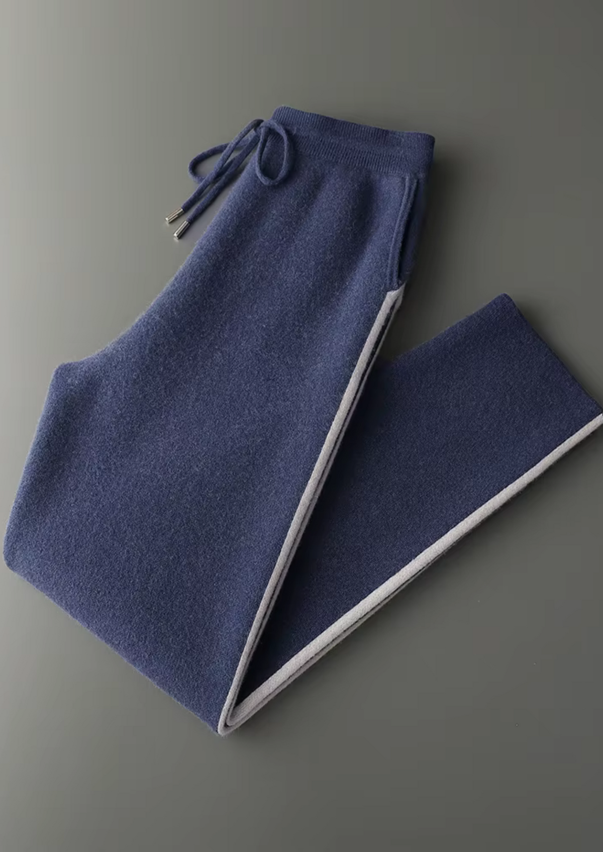 Premium Cashmere Navy Blue Milano Leisure Set | Apuro