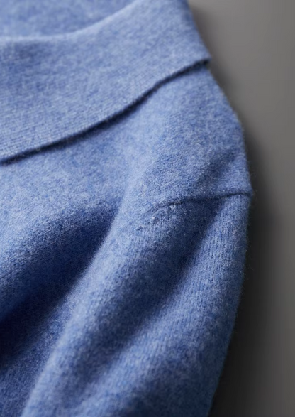 Pure Extra-Fine Merino Wool Half Zip Polo | Apuro