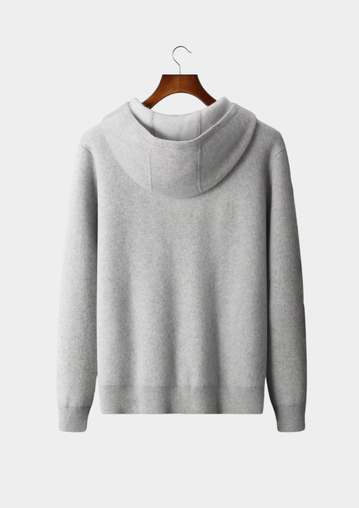 Premium Cashmere Two Tone Zipper Hoodie | Apuro