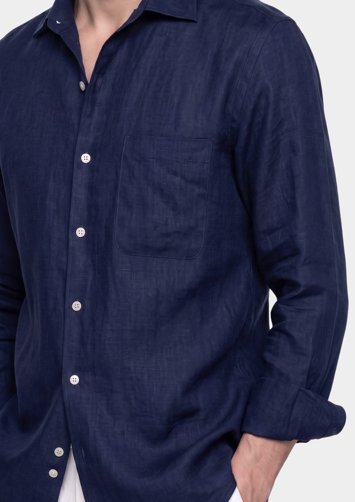 Amalfi Coastal Shirt - Navy Blue | Apuro