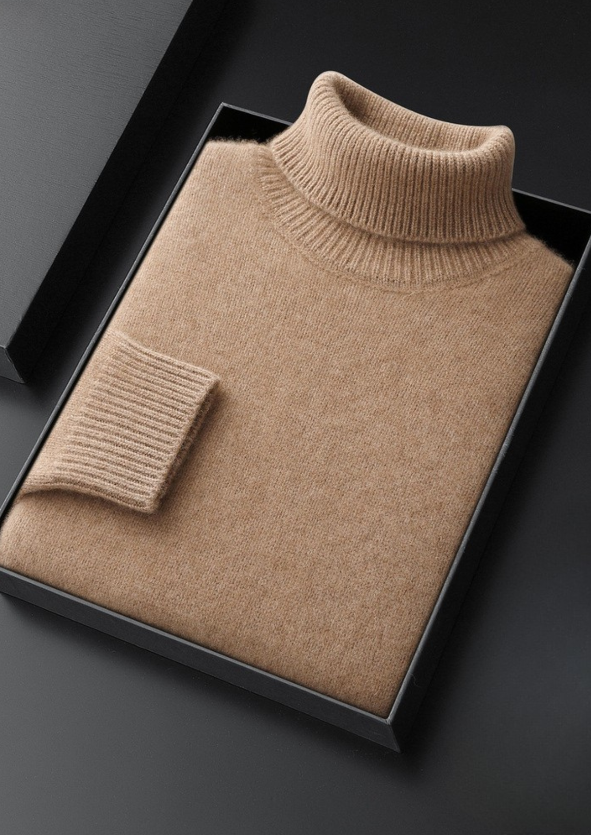 Pure Cashmere Beige Essential Rollneck | Apuro