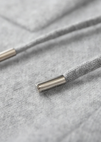 Premium Cashmere Light Gray Alain Leisure Set | Apuro