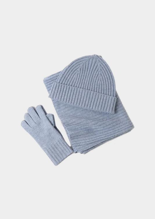 Pure Extra-Fine Merino Wool Wintertime Essentials - Light Blue | Apuro
