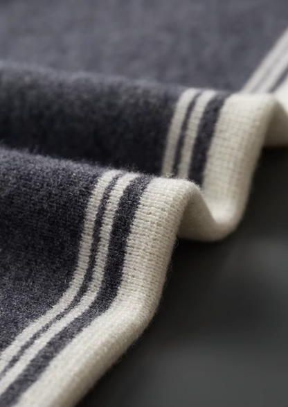 Pure Extra-Fine Merino Wool Dark Gray Damien Set | Apuro