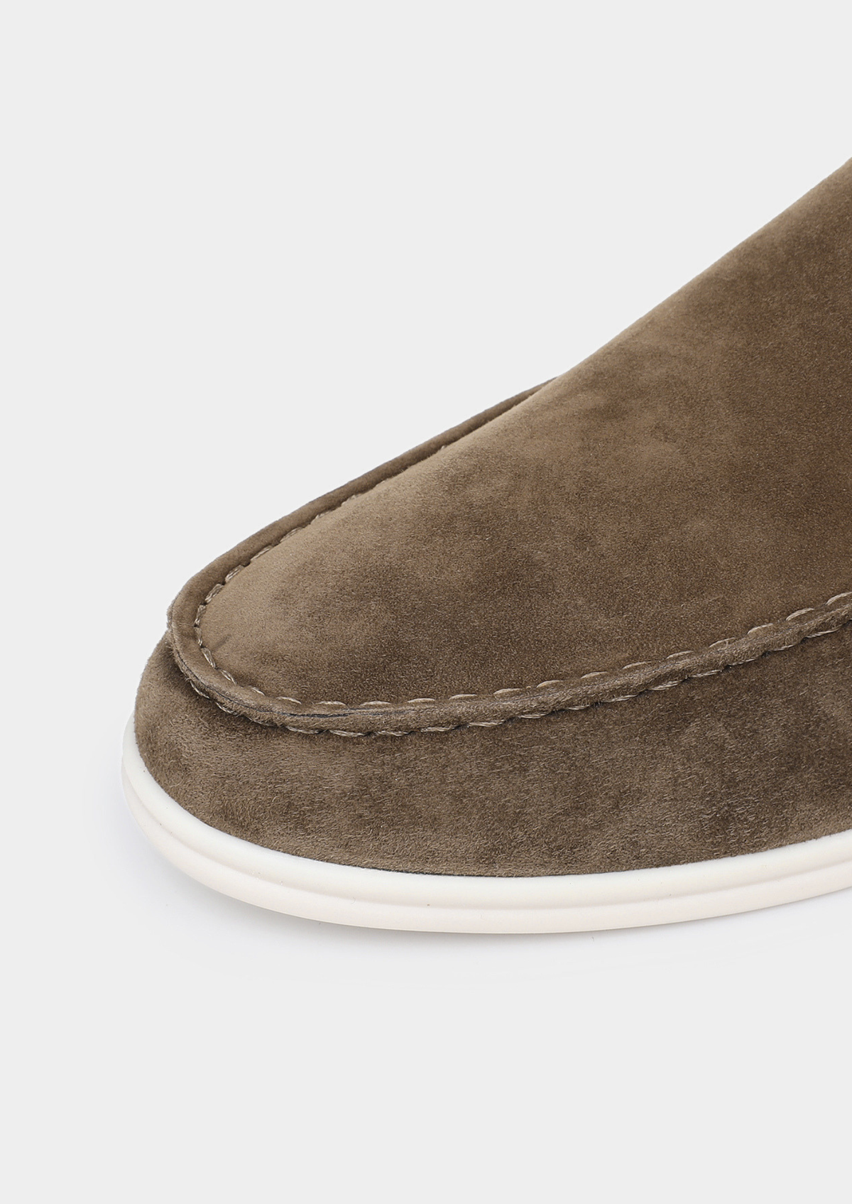 Olive Marina Suede Slipper | Apuro