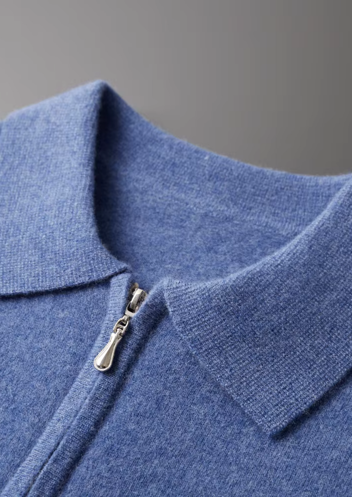 Pure Extra-Fine Merino Wool Half Zip Polo | Apuro