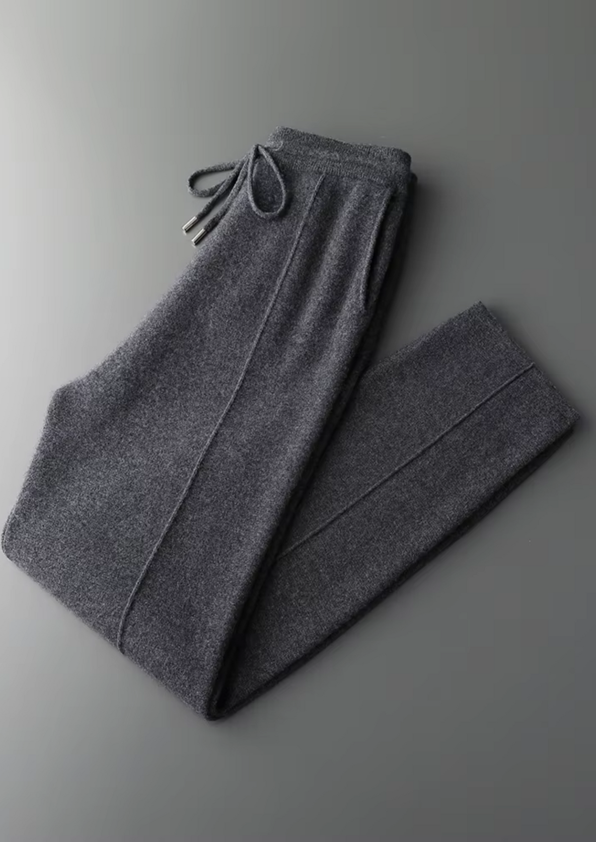 Pure Extra-Fine Merino Wool Dark Gray Falconi Set | Apuro