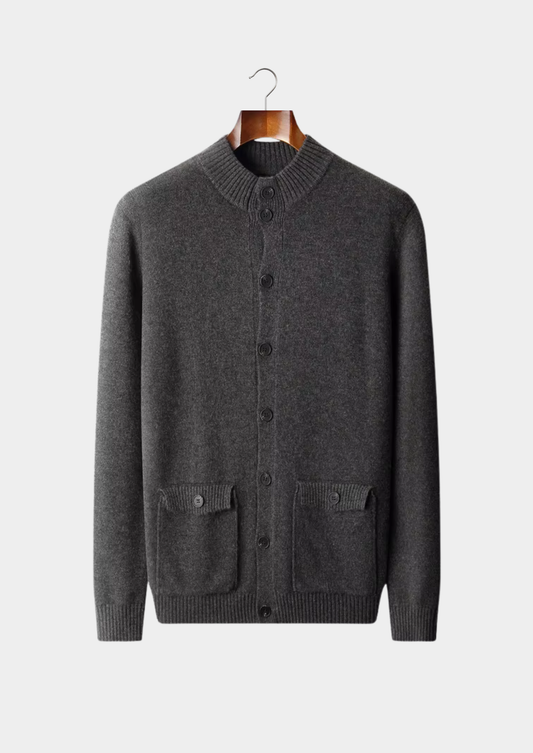 Pure Extra-Fine Merino Wool Button Cardigan | Apuro