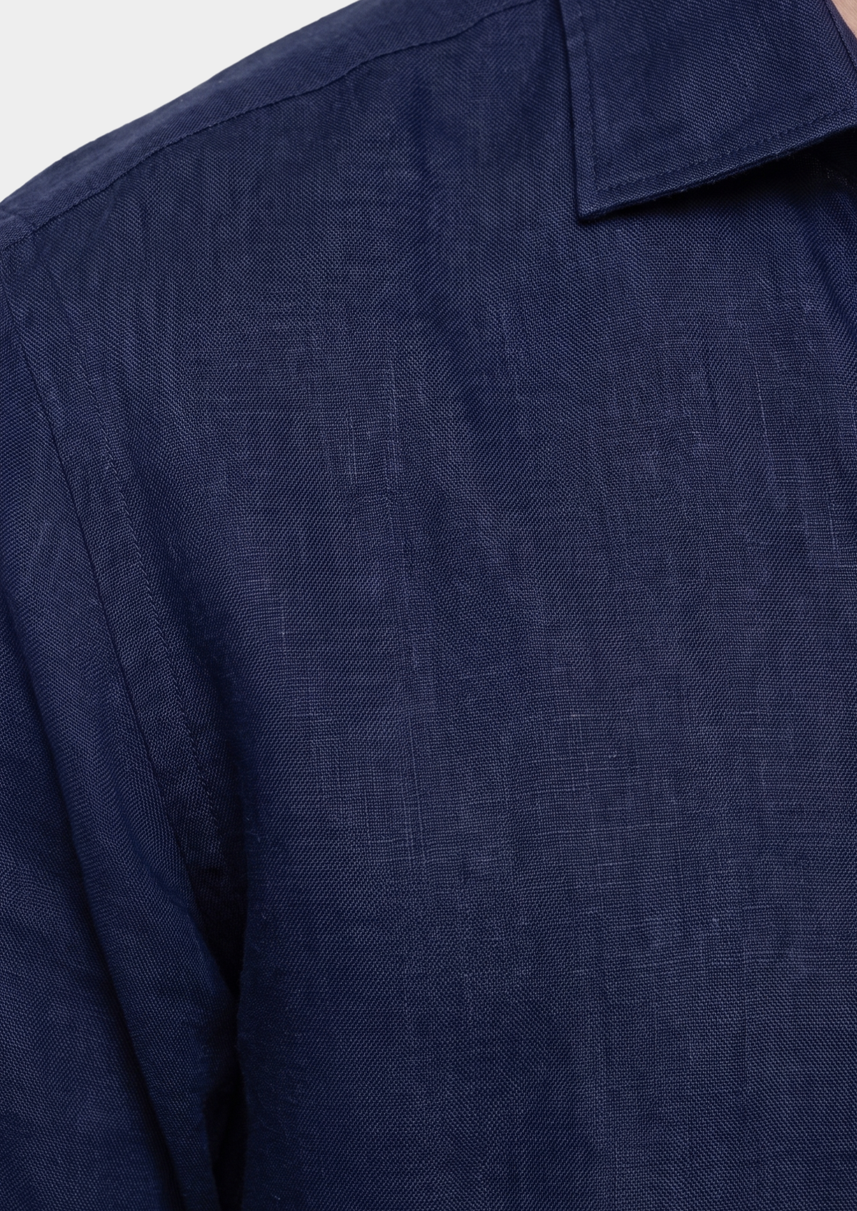 Amalfi Coastal Shirt - Navy Blue | Apuro