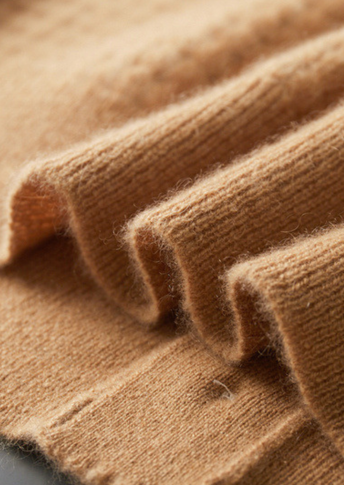 Pure Cashmere Caramel Textured Button Cardigan | Apuro