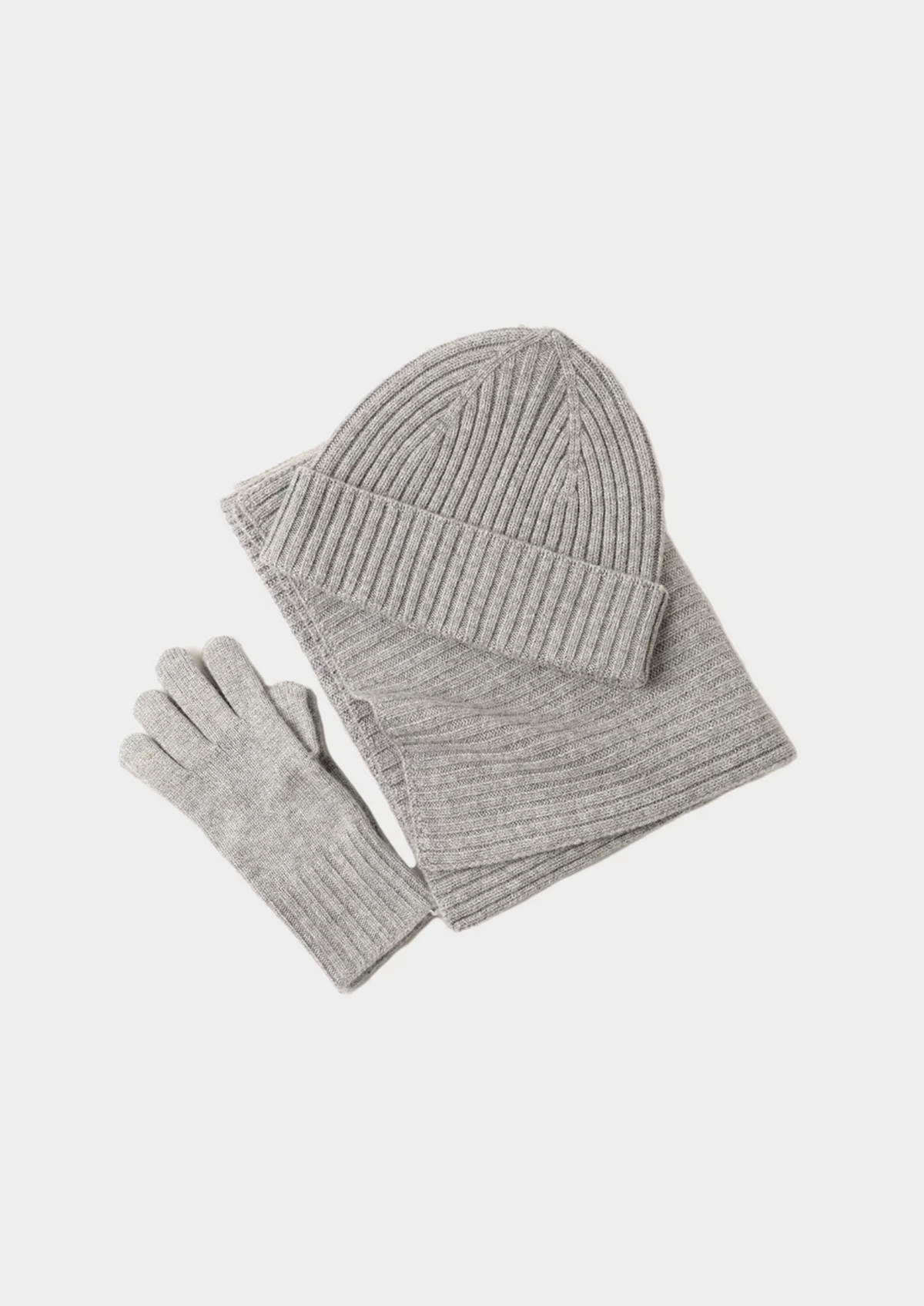 Pure Extra-Fine Merino Wool Wintertime Essentials - Light Gray | Apuro