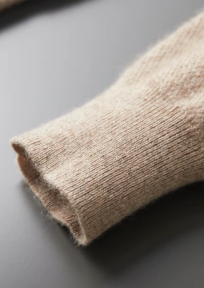 Premium Cashmere Classic Henley Sweater | Apuro