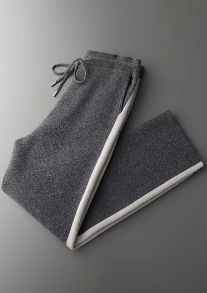 Pure Extra-Fine Merino Wool Wide Leisure Trousers | Apuro