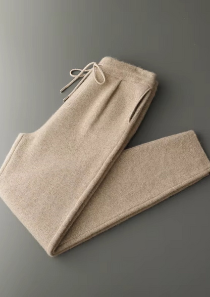 Premium Cashmere Pleated Trousers | Apuro