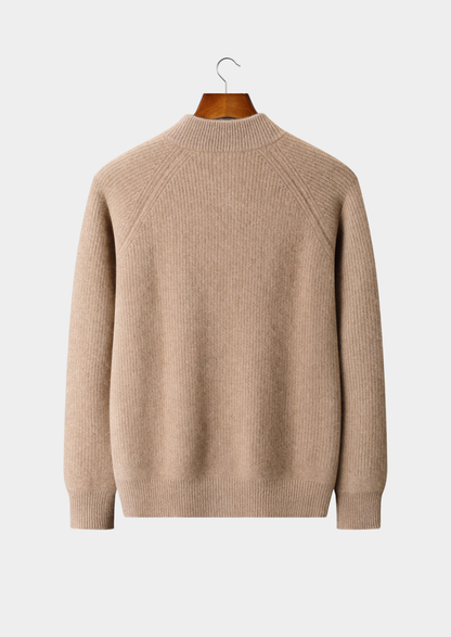 Pure Cashmere Beige Button Overshirt | Apuro