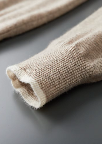 Premium Cashmere Two Tone Button Polo | Apuro