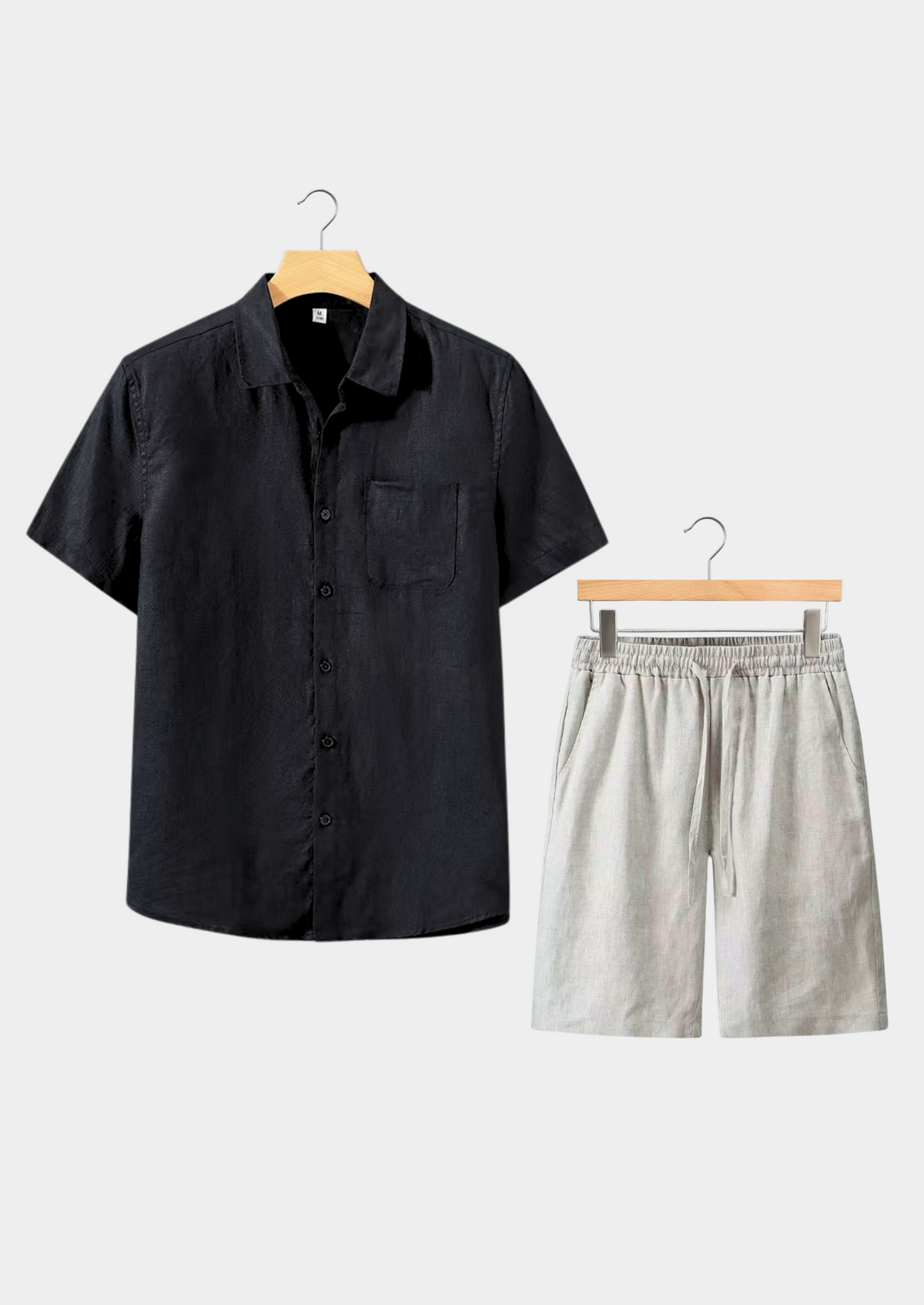 Dolcevita Shortsleeve Summer Set - Black/beige | Apuro