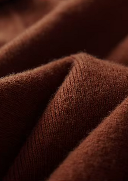Pure Extra-Fine Merino Wool Ribbed Buttonless Polo | Apuro