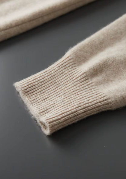 Pure Extra-Fine Merino Wool Button Hoodie | Apuro