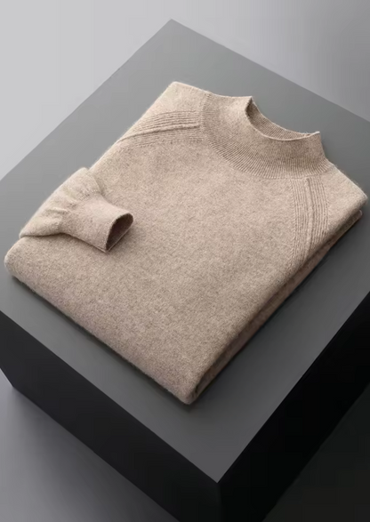Pure Extra-Fine Merino Wool Raglan Mockneck | Apuro