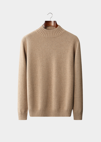Pure Cashmere Mockneck Sweater | Apuro
