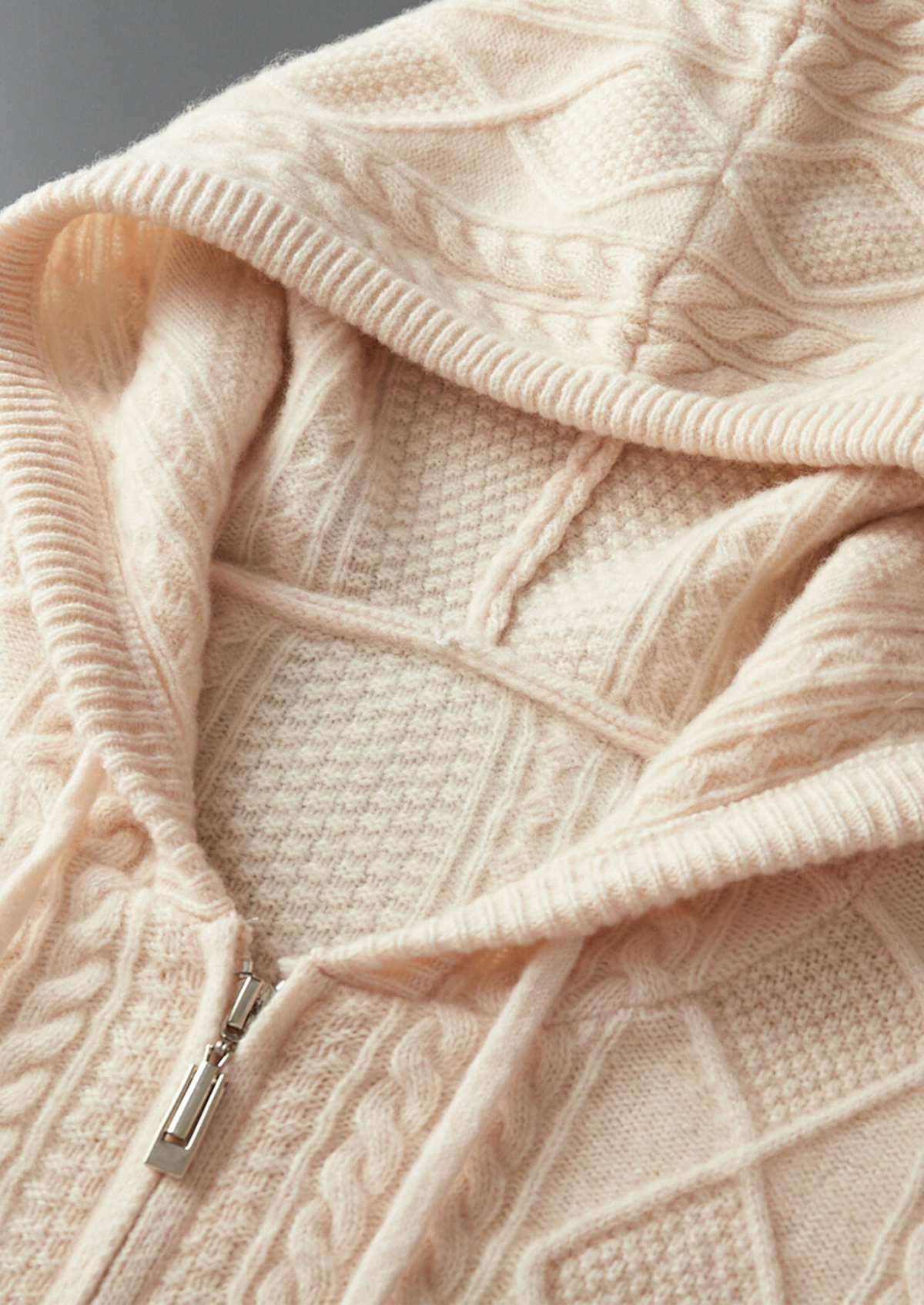 Pure Extra-Fine Merino Wool Wintertime Zipper Hoodie | Apuro