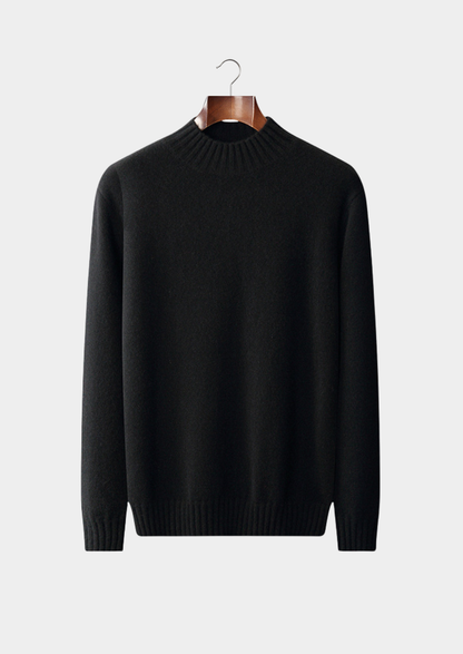 Pure Cashmere Mockneck Sweater | Apuro