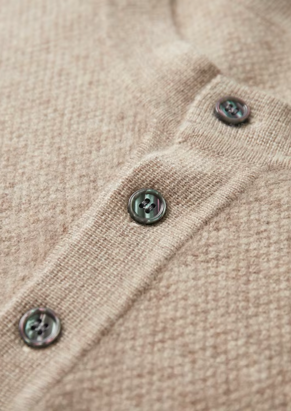 Premium Cashmere Classic Henley Sweater | Apuro