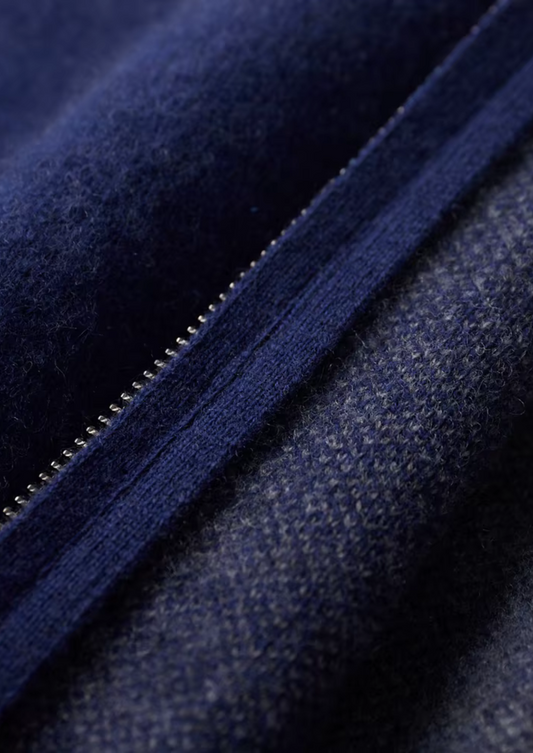 Premium Cashmere Navy Blue Torino Leisure Set | Apuro