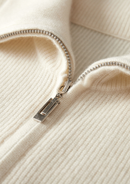 Pure Cashmere Ivory Body Warmer Vest | Apuro