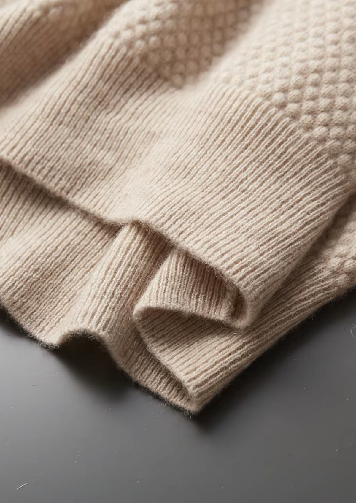 Premium Cashmere Textured Sweater Polo | Apuro