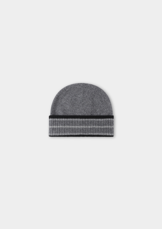 Dark Gray Merino Wool Wintertime Beanie | Apuro
