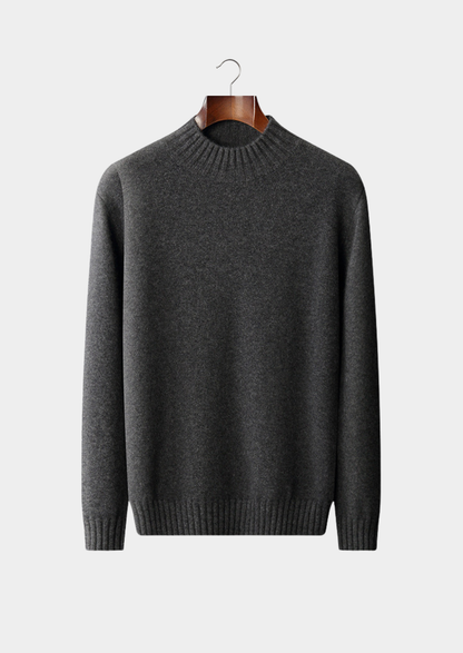 Pure Cashmere Mockneck Sweater | Apuro