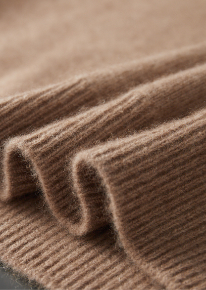 Pure Cashmere Beige Button Sweater | Apuro