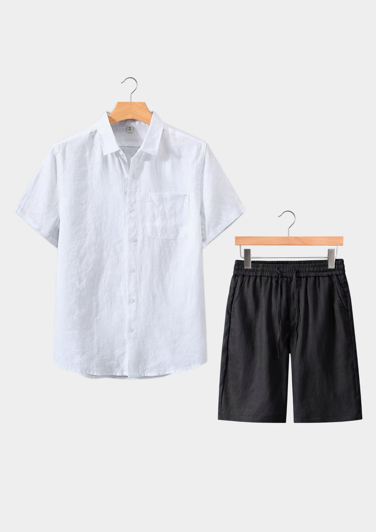Dolcevita Shortsleeve Summer Set - White/black | Apuro