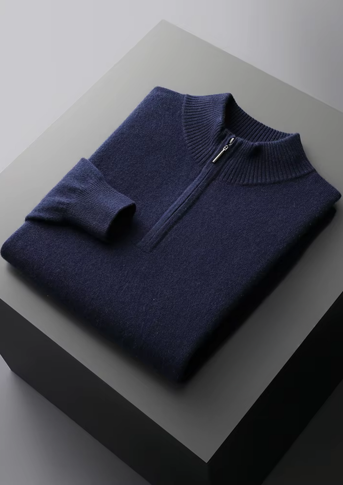 Pure Extra-Fine Merino Wool Half Zip Sweater | Apuro