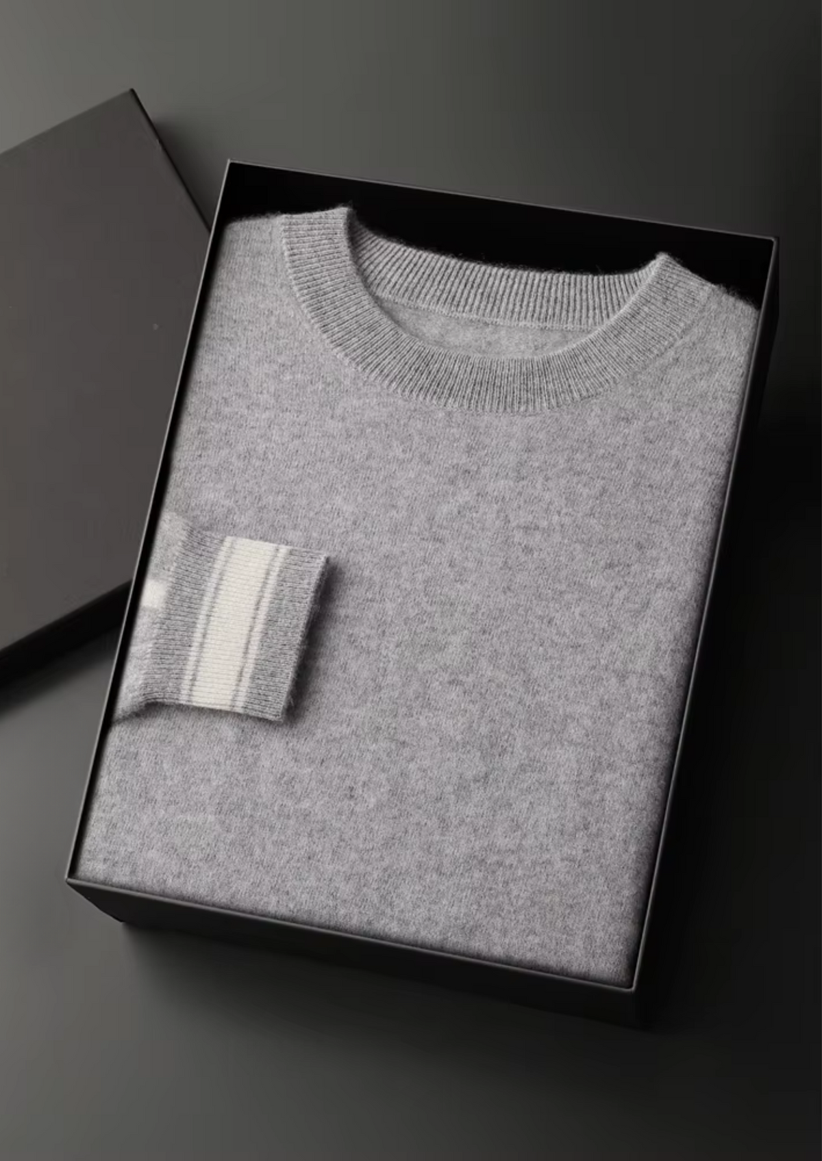 Premium Cashmere Light Gray Vienna Leisure Set | Apuro