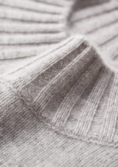 Pure Cashmere Mockneck Sweater | Apuro