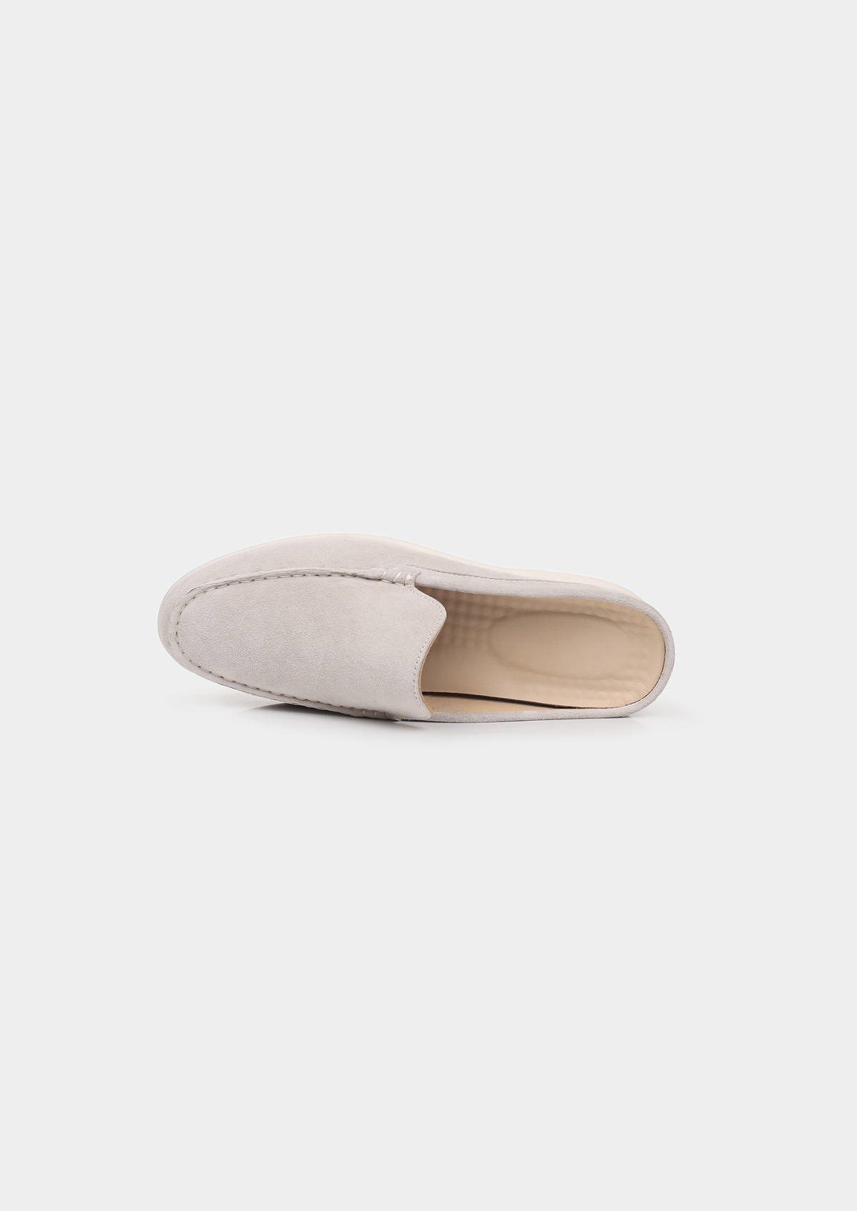 Light Gray Marina Suede Slipper | Apuro