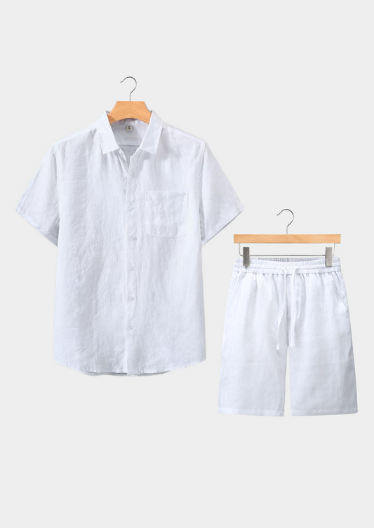 Dolcevita Shortsleeve Summer Set - White | Apuro