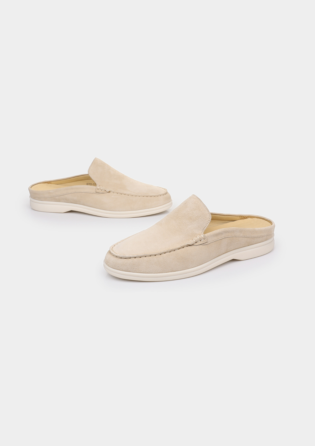 Ivory Marina Suede Slipper | Apuro