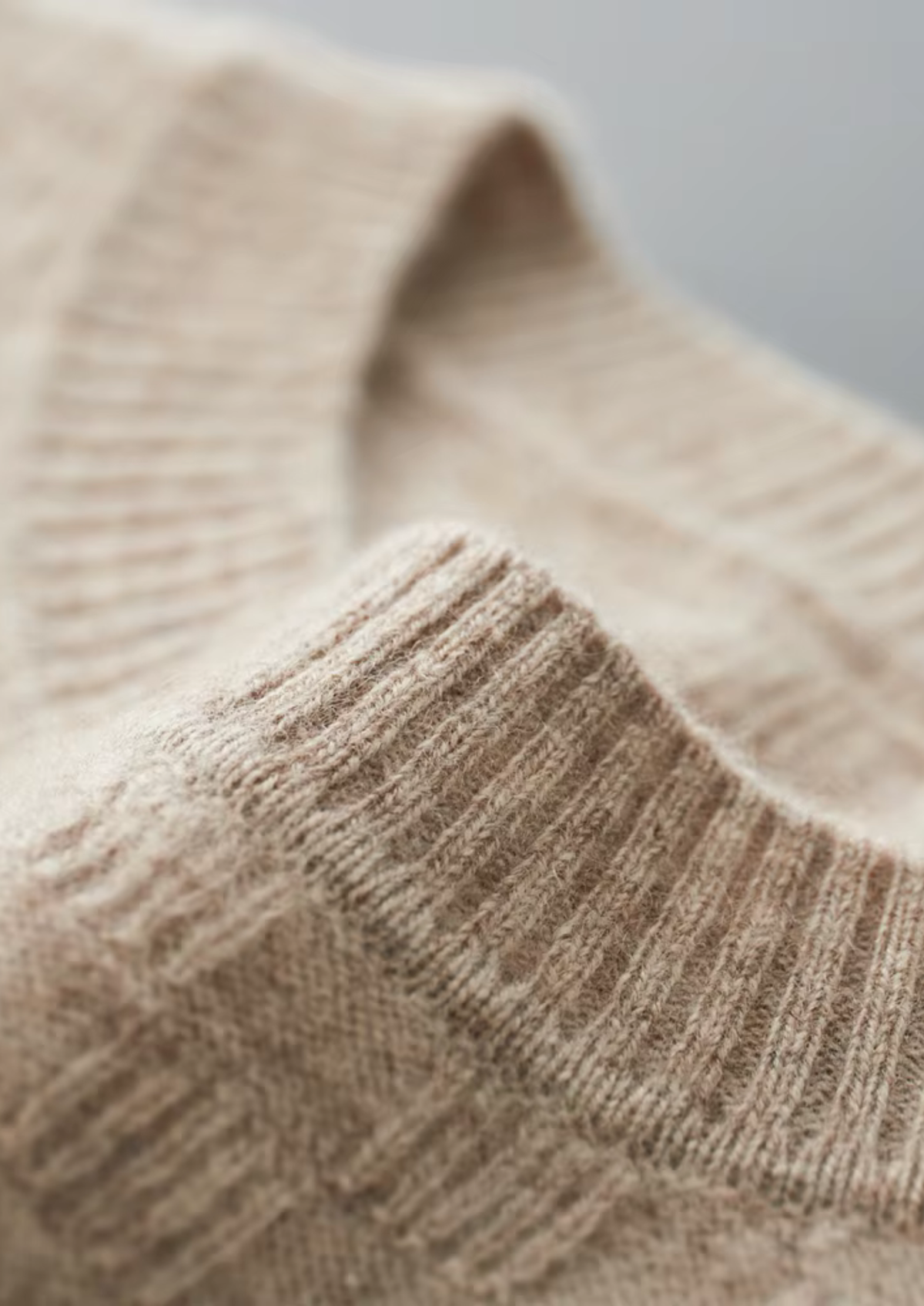 Premium Cashmere Textured Crewneck | Apuro