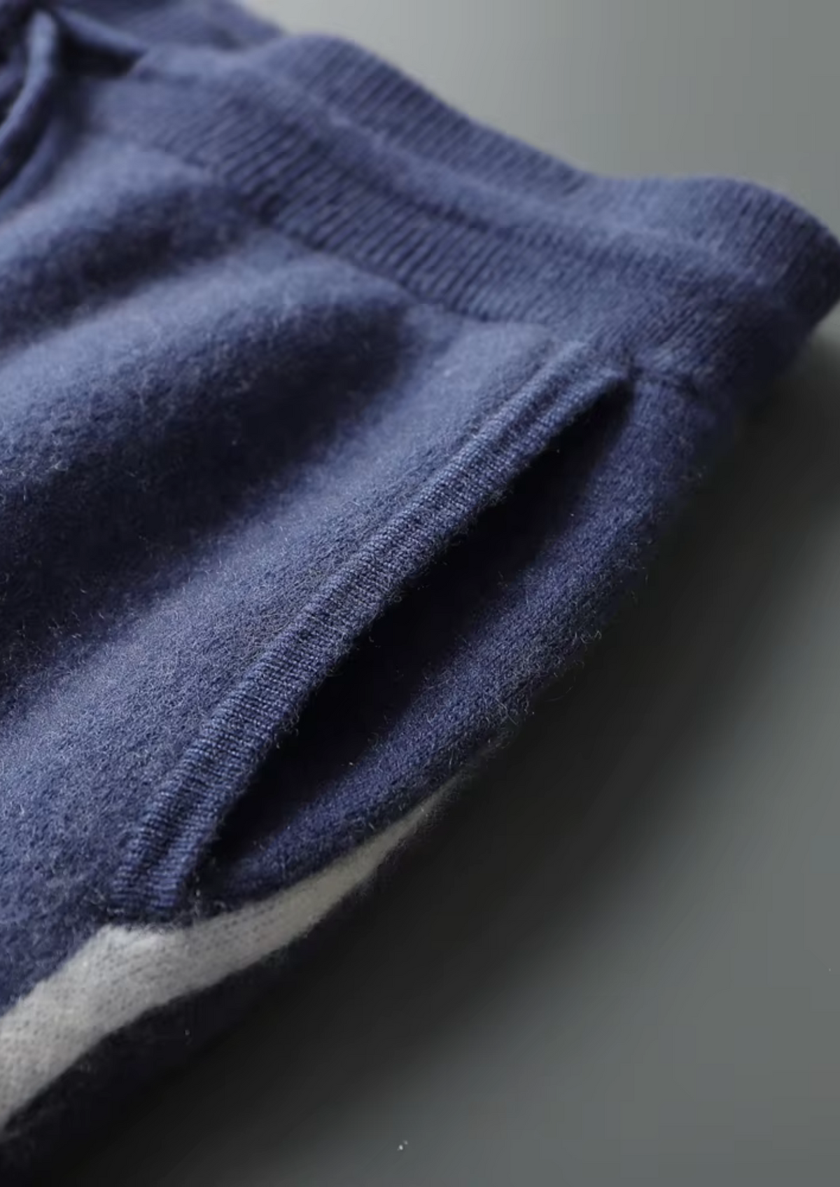Premium Cashmere Navy Blue Milano Leisure Set | Apuro
