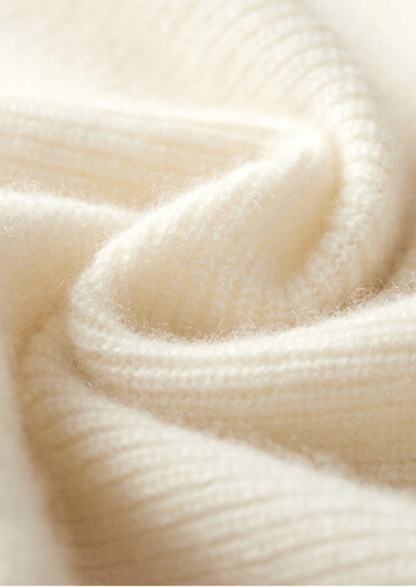 Pure Cashmere Ivory Body Warmer Vest | Apuro