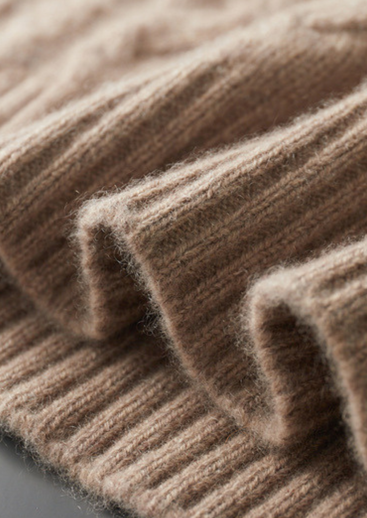Pure Cashmere Beige Cable Half Zip Sweater | Apuro